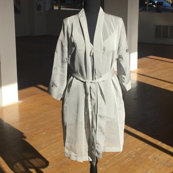 Three piece sheer cami, robe and undies set - Picture 4 of 8